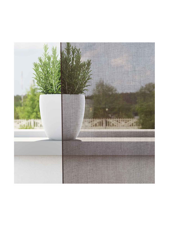 vidaXL vidaXL Vorhänge Fenster mit Obere Registerkarte Braune 140x175cm