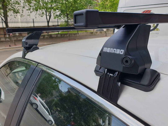 Menabo Omega Bare Transversale Oțel Fiat 500 Hybrid 3 Uși Model 2020+