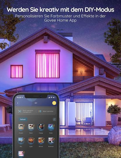 Govee Smart LED-Streifen 24V RGB Licht 10m mit Netzteil