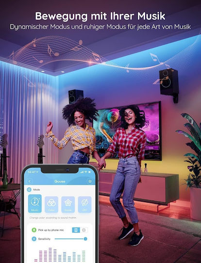 Govee Smart LED-Streifen Wi-Fi RGB Licht 5m