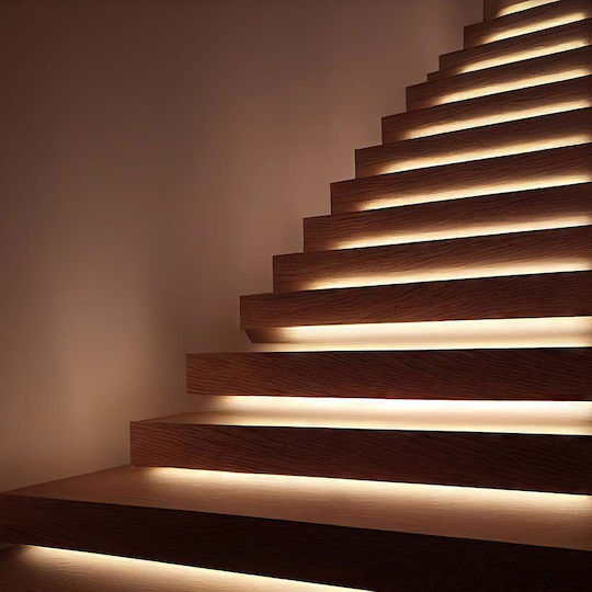 V-TAC Водоустойчива LED Лента 24V Студено бяло Светлина 5м Тип COB