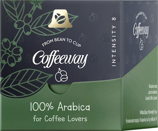 Coffeeway Κάψουλες Espresso 100% Arabica Συμβατές με Μηχανή Nespresso 10caps