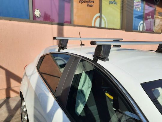 Car Roof Bars Bare Transversale Menabo Delta Silver for Renault Grand Scenic III Without Sunroof 5 Doors Model 2009-2013