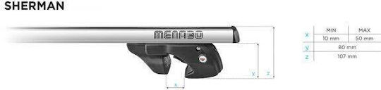 Menabo Sherman Silber XL Dachträger Citroën Grand C4 Picasso 2006-2013