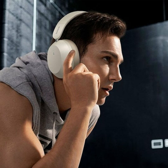 Baseus Bass 35 Max Wireless / Wired On Ear Headphones with 46 hours of Operation and Quick Charge White