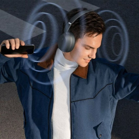 Baseus Bass 35 Wireless / Wired Over Ear Headphones with 50 hours of Operation and Quick Charge Gray