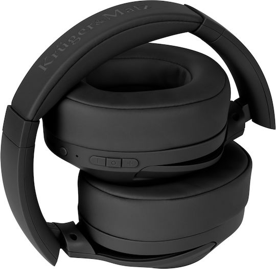 Kruger & Matz KM0672 Ασύρματα / Ενσύρματα Over Ear Ακουστικά με 20 ώρες Λειτουργίας Μαύρα