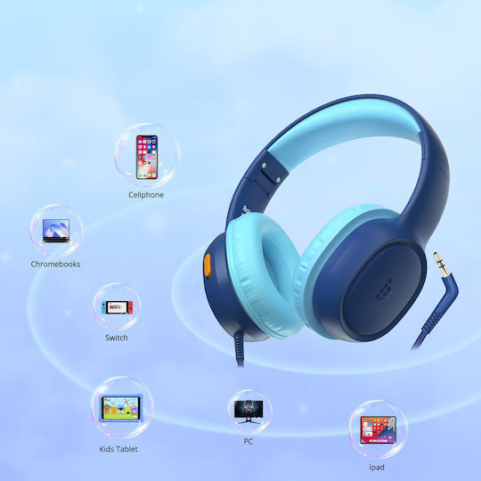 Tronsmart KH01 Cu fir Pentru copii On Ear Căști Albastre