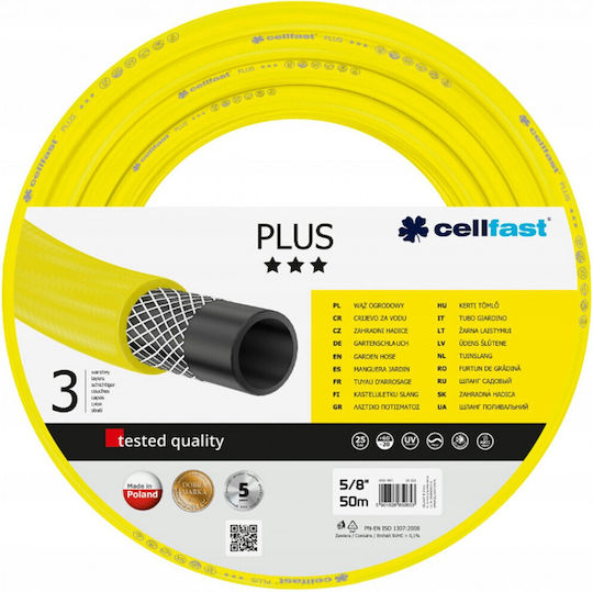 Cellfast Garden Hose Yellow Size 5/8 Length 30m