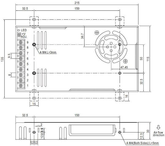 Mean Well LED Захранване Мощност 322W с Изходно Напрежение 48V