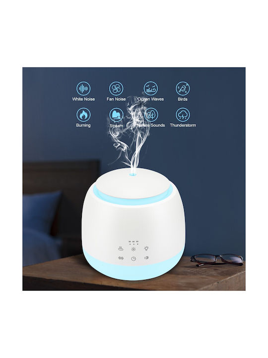 Naturklang-Aromatherapie-Diffuser-Gerät mit Beleuchtung Weiß