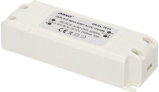 Orno LED-Netzteil IP20 Leistung 30W mit Ausgangsspannung 12V