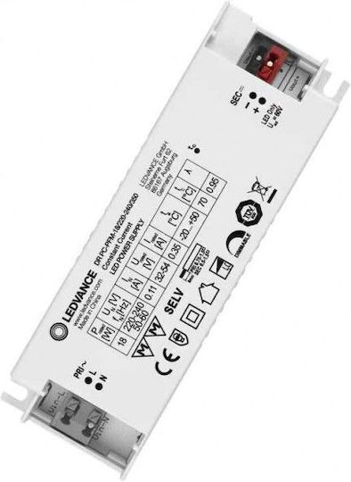 Osram Performance Dimmable Τροφοδοτικό LED IP20 Ισχύος 18W