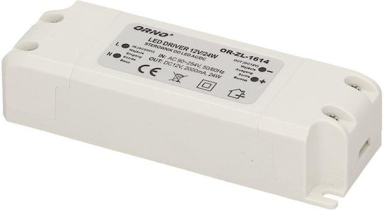 Orno LED-Netzteil IP20 Leistung 24W mit Ausgangsspannung 12V