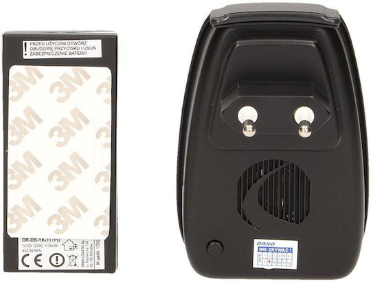 Orno Wireless Doorbell Black