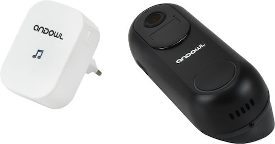 Andowl Wireless Wi-Fi Door Bell Black