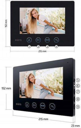 Delta VDP-90A3 Комплект За Видеодомофон Wi-Fi Черен