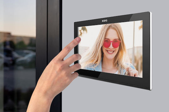 Eura Wireless Video Doorbell Wi-Fi Black