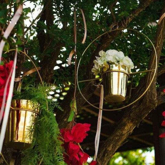Kersten Plant Pot Metal Gold