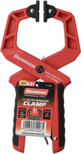 Benman 71996 Klemme Ratsche mit maximaler Öffnung von 60mm mm