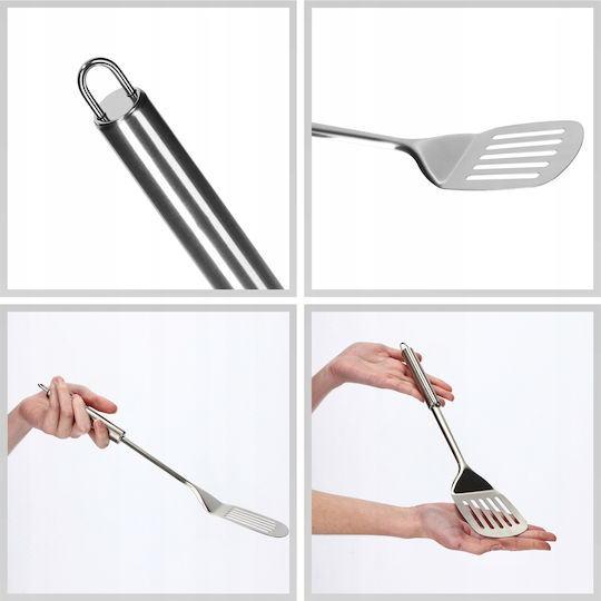 Kadax Edelstahl-Küchenservierlöffel Fleisch 35 cm