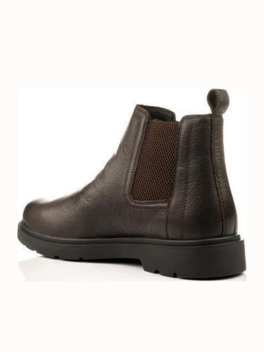 Coffee Spherica Leather Chelsea Boots Anatomical Coffee