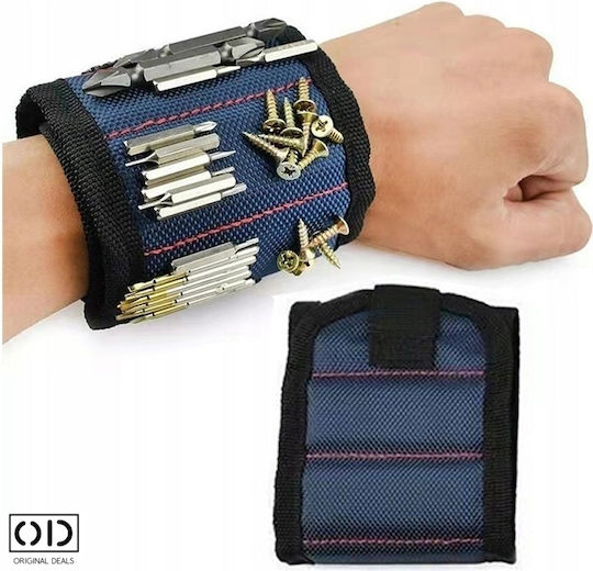 Brățară Magnetică pentru Ținut Șuruburi Cuie Ancore 15 Magneți Neodim Puternici Reglabilă Neagră Oferte Originale