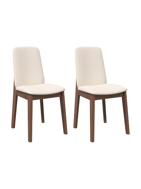 Dining Room Wooden Chair Coffee 43x56x86.5cm 2pcs