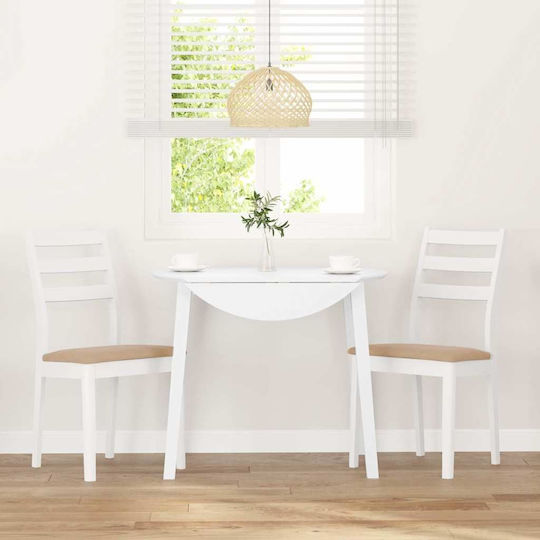 Stühle Speisesaal White 2Stück 48.5x49x90cm