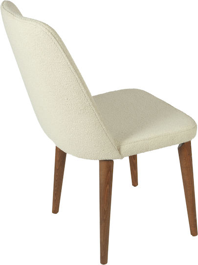 Milano Dining Room Fabric Chair Ecru 59x59x91cm