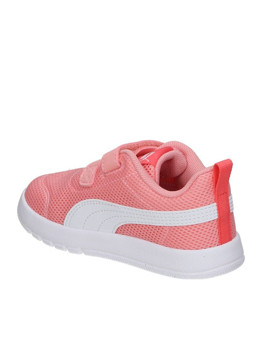 COURTFLEX V3 MESH INF Παιδικά Sneakers με Σκρατς Πορτοκαλί