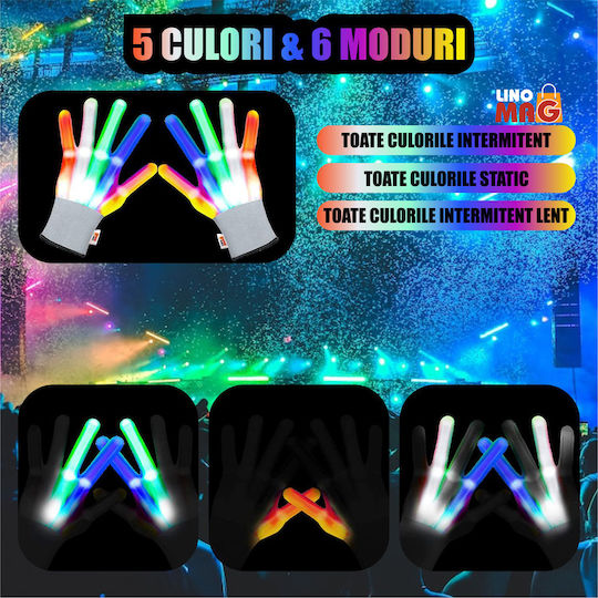 Carnival Gloves Green for Halloween 1pcs