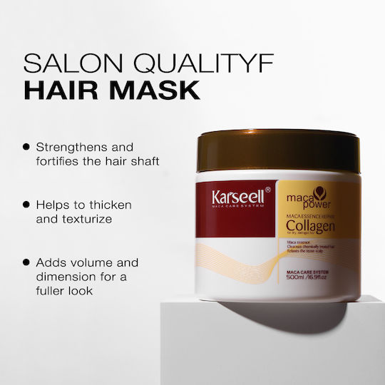Karseell Maca Essence Μάσκα Μαλλιών για Ενδυνάμωση με Argan Oil 500ml