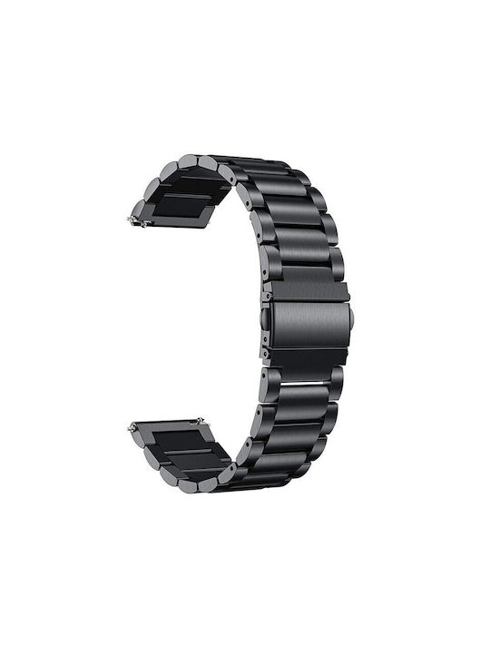 Strap Stainless Steel Black 20mm (Samsung Galaxy Watch 4/5/6/7/FE/4 Classic/6 Classic/5 Pro / Huawei Watch GT2 / GT3 (42mm) / GT3 Pro (43mm) / Amazfit GTS 2 / GTS 2 Mini / GTS 2e / Haylou LS02) Strap Stainless Steel Black 20mm (Samsung Galaxy Watch 4/5/6/7/FE/4 Classic/6 Classic/5 Pro / Huawei Watch GT2 / GT3 (42mm) / GT3 Pro (43mm) / Amazfit GTS 2 / GTS 2 Mini / GTS 2e / Haylou LS02)