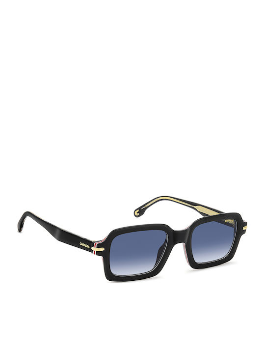 Carrera Men's Sunglasses with Black Horn-Rimmed Frame and Grey Gradient Lens 358/S 2M2/08