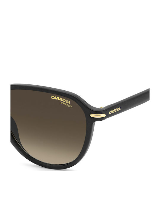 Carrera Unisex Γυαλιά Ηλίου με Μαύρο Κοκκάλινο Σκελετό και Γκρι Ντεγκραντέ Φακό 342/S 003/86