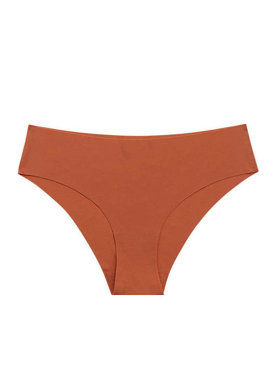 Women's String Seamless Camel Brown