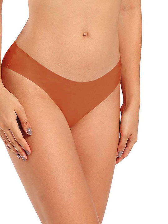 Women's String Seamless Camel Brown