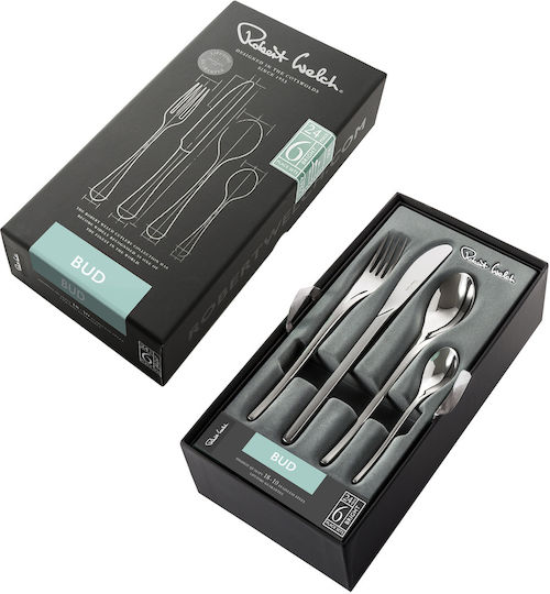 Robert Welch Cutlery Set Stainless Steel 18/10 Silver 24 Pieces