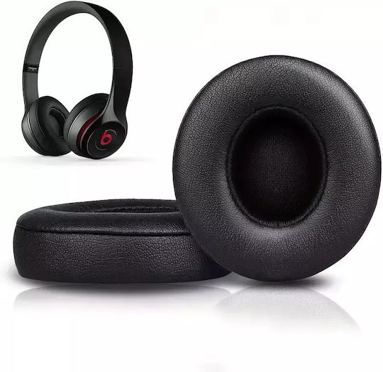 Ανταλλακτικά Μαξιλαράκια Aκουστικά Beats Solo 2.0/3.0 Ear Pads Ζευγάρι Μαύρο