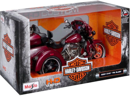 Harley Davidson Cvo Tri Glide 2021 1:12 Червен