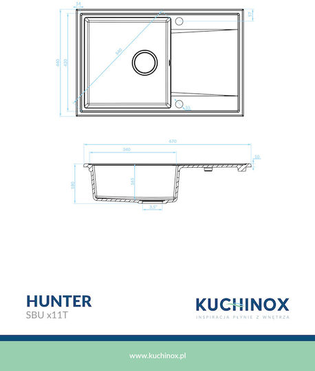 Kuchinox SBU_411T Ένθετος από Συνθετικό Γρανίτη Μ67xΠ44cm Μπεζ Kuchinox SBU_411T Ένθετος από Συνθετικό Γρανίτη Μ67xΠ44cm Μπεζ
