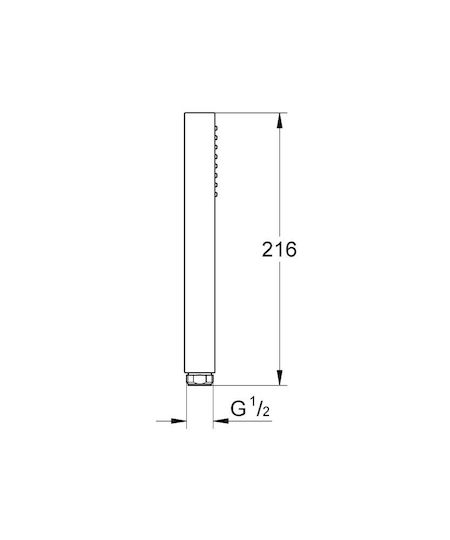 Grohe Cube Stick Τηλέφωνο Ντουζ