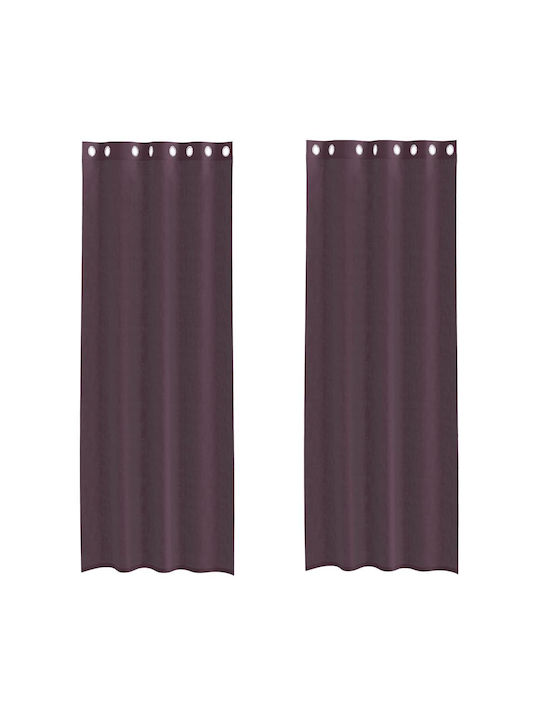 vidaXL Curtain with Grommet Purple 140x260cm