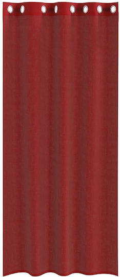 vidaXL Set Vorhänge mit Grommets Voile Rote 140x245cm