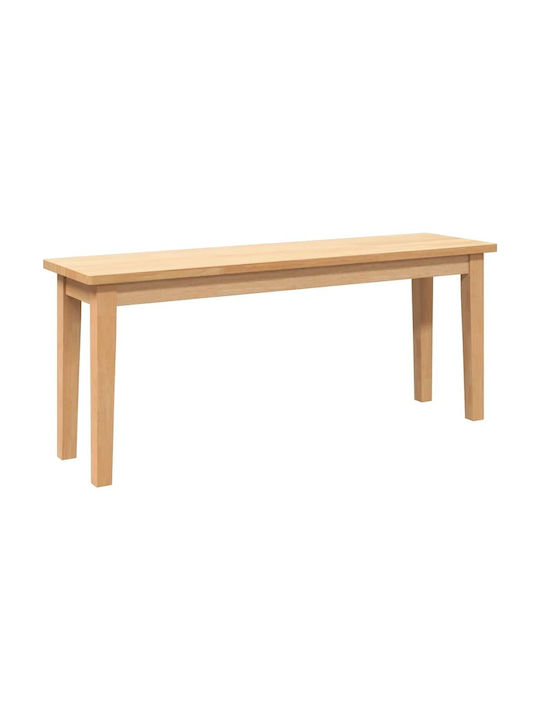 Dining Room Bench with Wooden Surface Coffee 110x30x45cm