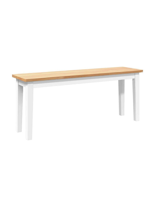 Dining Room Bench with Wooden Surface Coffee 110x30x45cm