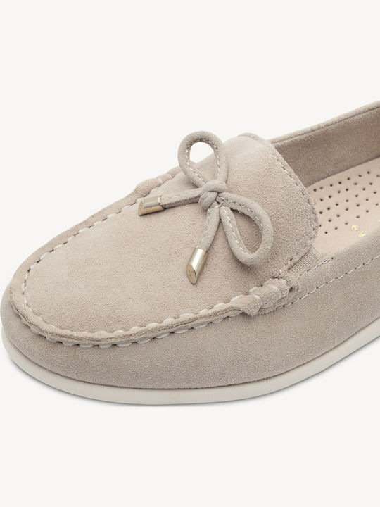 Women's Moccasins in Beige Color