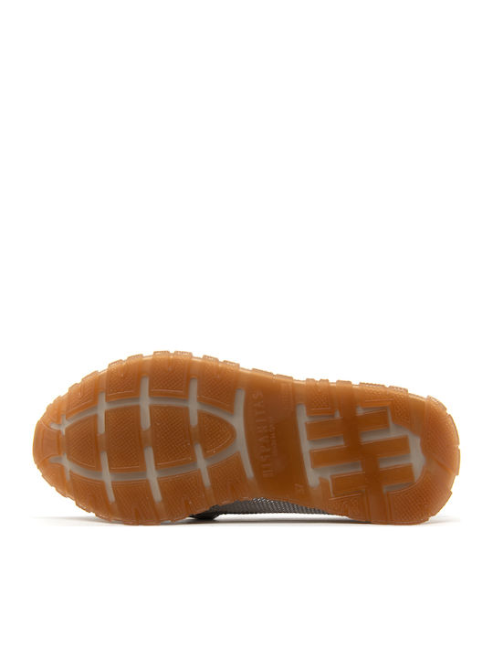 Leather Women's Moccasins in Silver Color