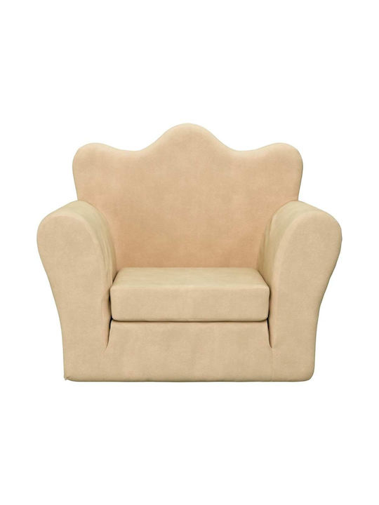 Armchair with Armrests Beige